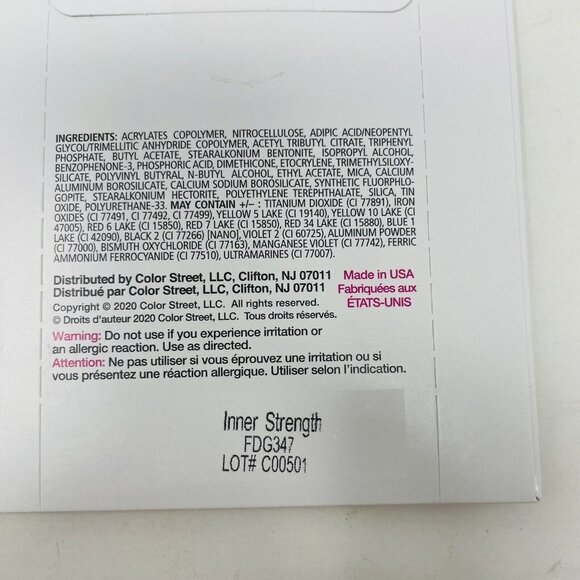 Color Street 100% Nail Polish Strips Inner Strength Autoimmune Disease Awareness - Picture 4 of 4